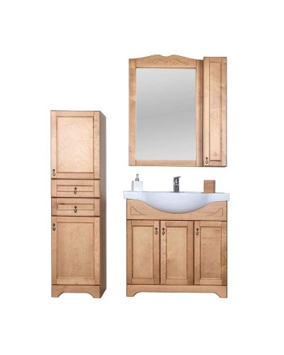 Тумба с раковиной Orange Classic 85 F7-85TU2+RA Тик