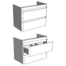 Тумба под раковину Corozo Алабама Z2 100 SD-00000568 подвесная Белая
