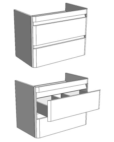 Тумба под раковину Corozo Алабама Z2 100 SD-00000568 подвесная Белая