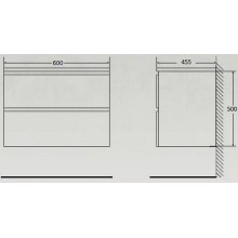 Тумба под раковину BelBagno ACQUA-600-2C-SO-RR подвесная Rovere Rustico