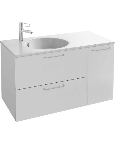 Тумба под раковину Jacob Delafon Odeon Rive Gauche 100 EB2544-R5-N18 подвесная Белая