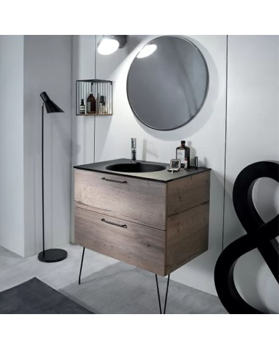 Тумба под раковину Jacob Delafon Odeon Rive Gauche 70 EB2521-R9-E52 подвесная Дуб табак