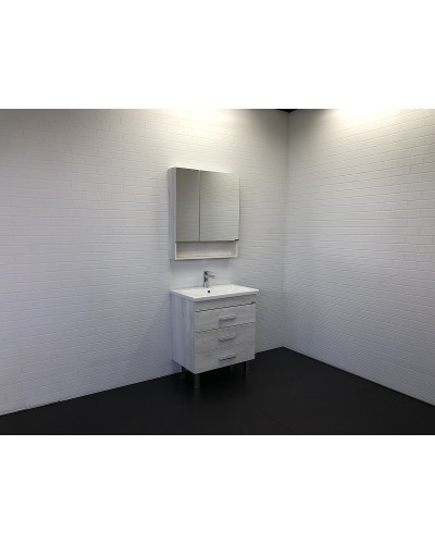 Тумба с раковиной Comforty Никосия 70Н 00-00005793 Дуб белый