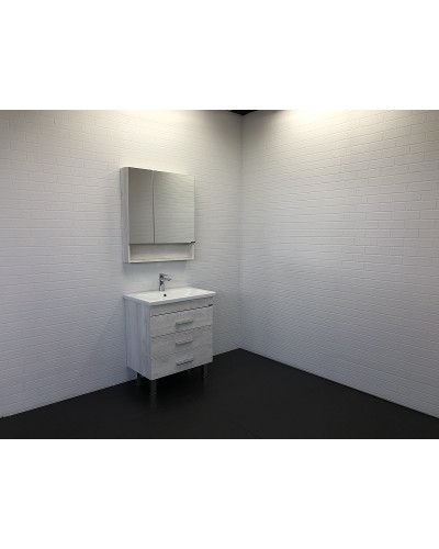 Тумба с раковиной Comforty Никосия 70Н 00-00005793 Дуб белый