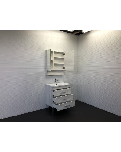 Тумба с раковиной Comforty Никосия 70Н 00-00005793 Дуб белый