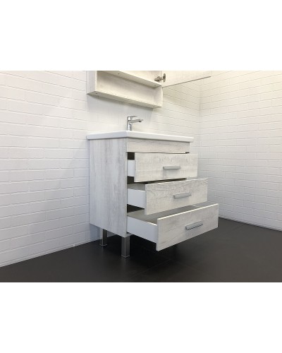 Тумба с раковиной Comforty Никосия 70Н 00-00005793 Дуб белый