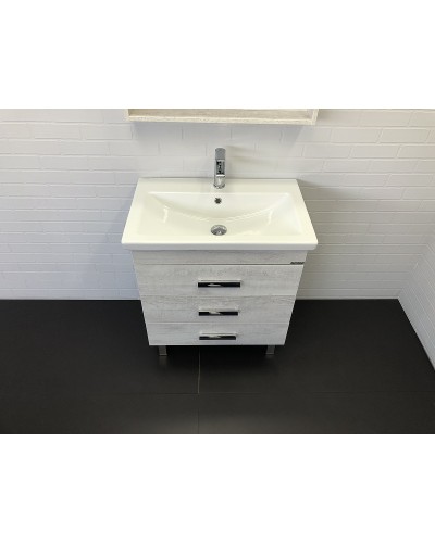 Тумба с раковиной Comforty Никосия 70Н 00-00005793 Дуб белый