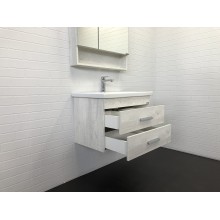 Тумба с раковиной Comforty Никосия 70П 00-00005792 подвесная Дуб белый