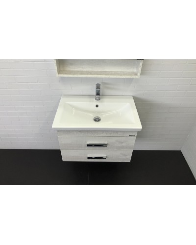 Тумба с раковиной Comforty Никосия 70П 00-00005792 подвесная Дуб белый