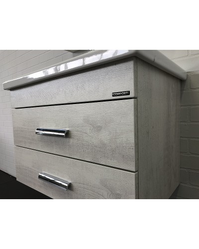 Тумба с раковиной Comforty Никосия 70П 00-00005792 подвесная Дуб белый