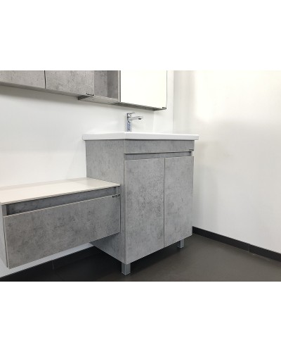 Тумба с раковиной Comforty Осло 70НД 00-00006117 Бетон светлый