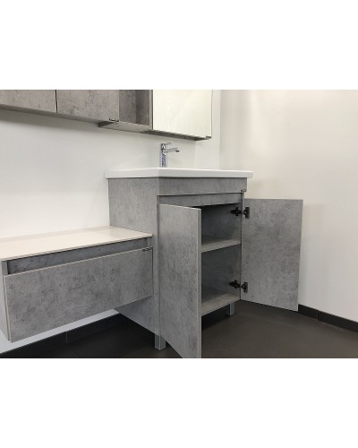 Тумба с раковиной Comforty Осло 70НД 00-00006117 Бетон светлый