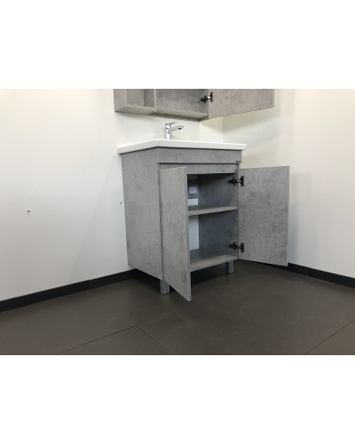 Тумба с раковиной Comforty Осло 70НД 00-00006117 Бетон светлый