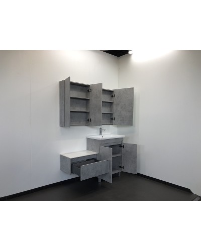 Тумба с раковиной Comforty Осло 70НД 00-00006117 Бетон светлый