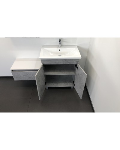 Тумба с раковиной Comforty Осло 70НД 00-00006117 Бетон светлый
