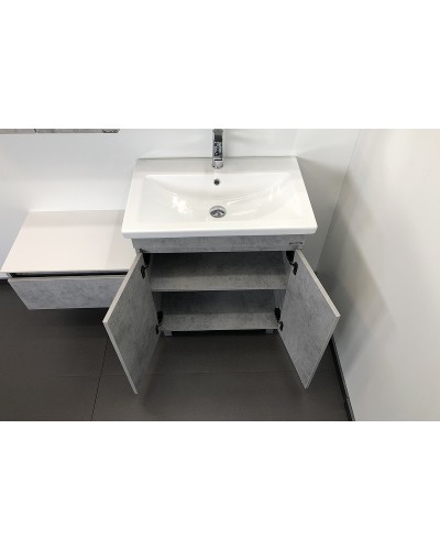 Тумба с раковиной Comforty Осло 70НД 00-00006117 Бетон светлый