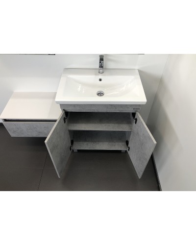 Тумба с раковиной Comforty Осло 70НД 00-00006117 Бетон светлый