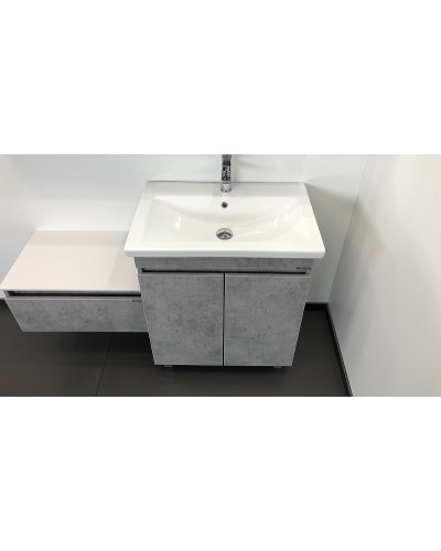 Тумба с раковиной Comforty Осло 70НД 00-00006117 Бетон светлый