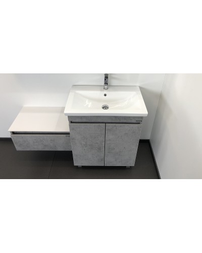 Тумба с раковиной Comforty Осло 70НД 00-00006117 Бетон светлый