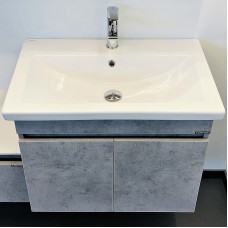 Тумба с раковиной Comforty Осло 70ПД 00-00006118 подвесная Бетон светлый