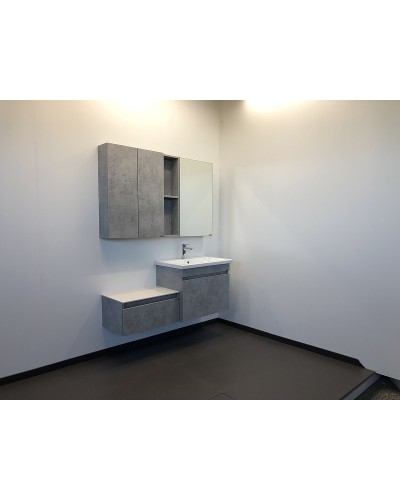 Тумба с раковиной Comforty Осло 70ПД 00-00006118 подвесная Бетон светлый
