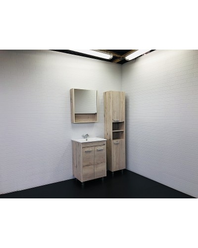 Тумба с раковиной Comforty Марио 60 00-00005206 Дуб дымчатый