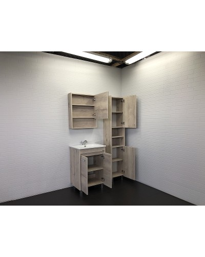 Тумба с раковиной Comforty Марио 60 00-00005206 Дуб дымчатый