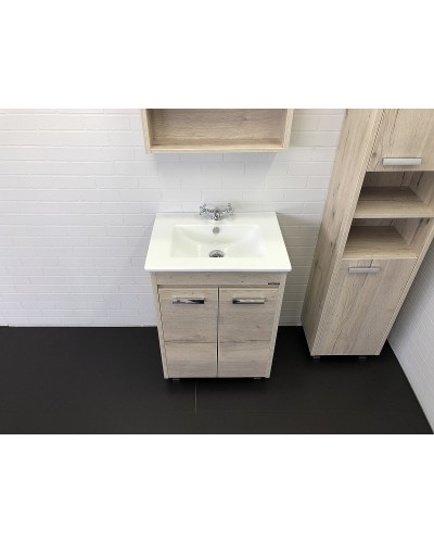 Тумба с раковиной Comforty Марио 60 00-00005206 Дуб дымчатый