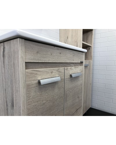 Тумба с раковиной Comforty Марио 60 00-00005206 Дуб дымчатый