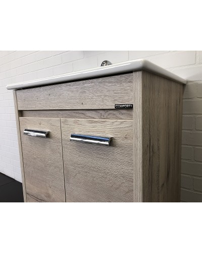 Тумба с раковиной Comforty Марио 60 00-00005206 Дуб дымчатый