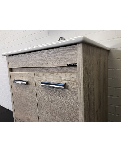 Тумба с раковиной Comforty Марио 60 00-00005206 Дуб дымчатый