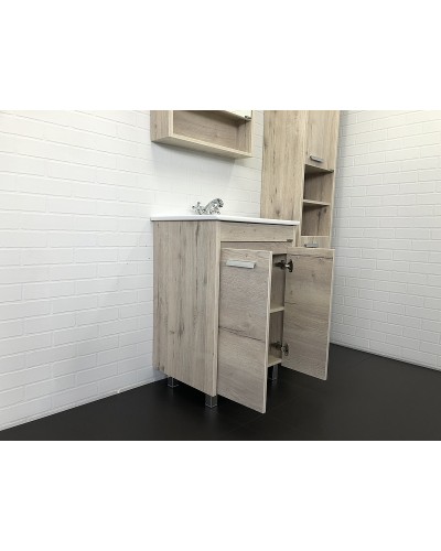 Тумба с раковиной Comforty Марио 60 00-00005206 Дуб дымчатый