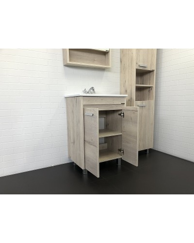 Тумба с раковиной Comforty Марио 60 00-00005206 Дуб дымчатый