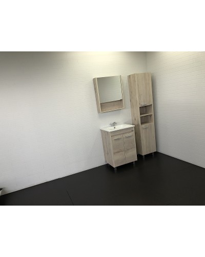 Тумба с раковиной Comforty Марио 60 00-00005206 Дуб дымчатый