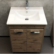 Тумба с раковиной Comforty Марио 60 00-00004155 Дуб темный