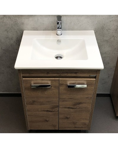 Тумба с раковиной Comforty Марио 60 00-00004155 Дуб темный