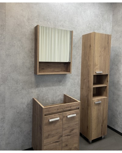 Тумба с раковиной Comforty Марио 60 00-00004155 Дуб темный