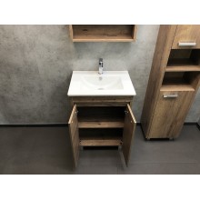 Тумба с раковиной Comforty Марио 60 00-00004155 Дуб темный