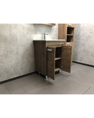 Тумба с раковиной Comforty Марио 60 00-00004155 Дуб темный