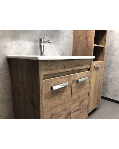 Тумба с раковиной Comforty Марио 60 00-00004155 Дуб темный