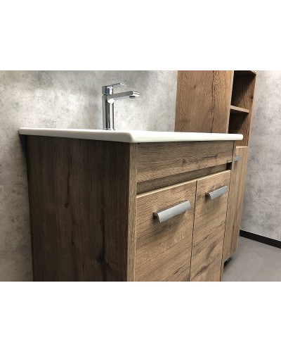 Тумба с раковиной Comforty Марио 60 00-00004155 Дуб темный