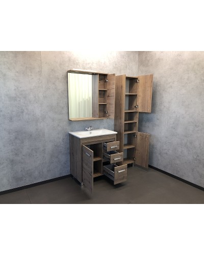 Тумба с раковинами Comforty Марио 75 00-00004157 Дуб темный