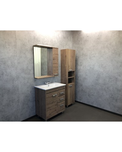 Тумба с раковинами Comforty Марио 75 00-00004157 Дуб темный