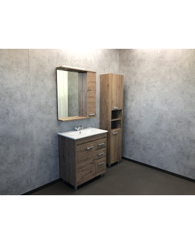 Тумба с раковинами Comforty Марио 75 00-00004157 Дуб темный