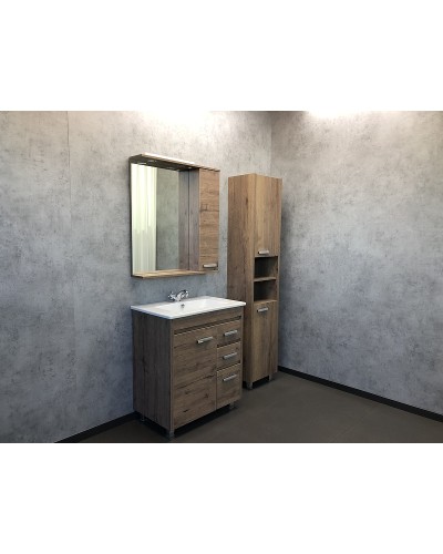 Тумба с раковинами Comforty Марио 75 00-00004157 Дуб темный