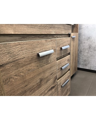 Тумба с раковинами Comforty Марио 75 00-00004157 Дуб темный