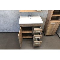 Тумба с раковинами Comforty Марио 75 00-00004157 Дуб темный