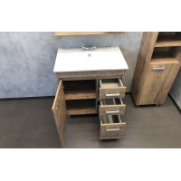 Тумба с раковинами Comforty Марио 75 00-00004157 Дуб темный