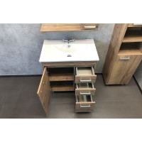 Тумба с раковинами Comforty Марио 75 00-00004157 Дуб темный