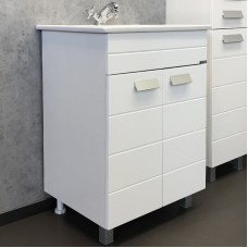 Тумба с раковиной Comforty Модена М-60 00-00001642 Белая матовая